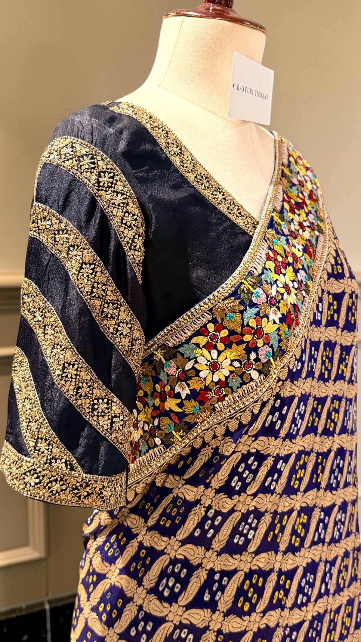 Black & Gold Blouse