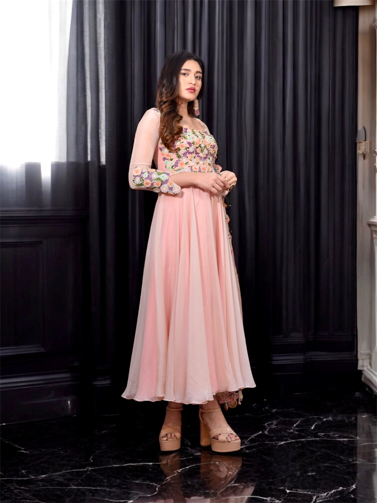 Rosewater Anarkali