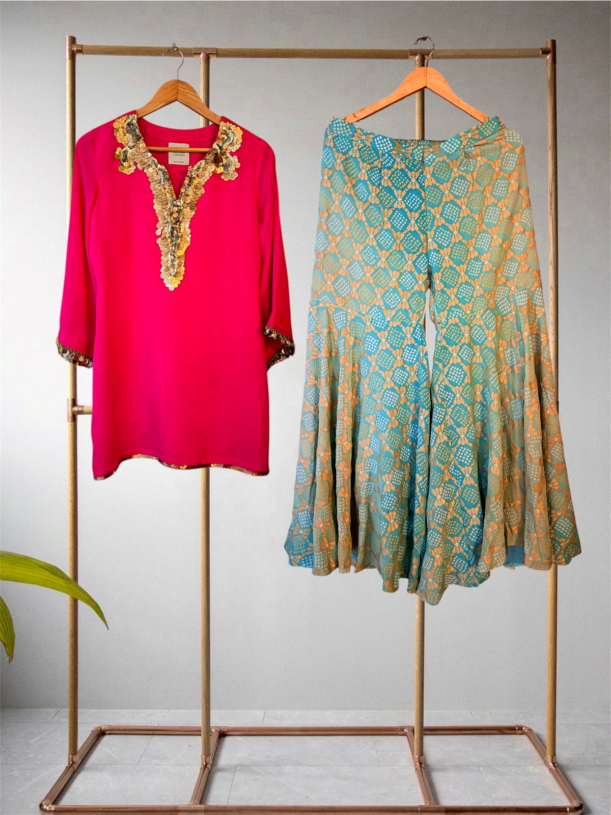 Turquoise Rani Set
