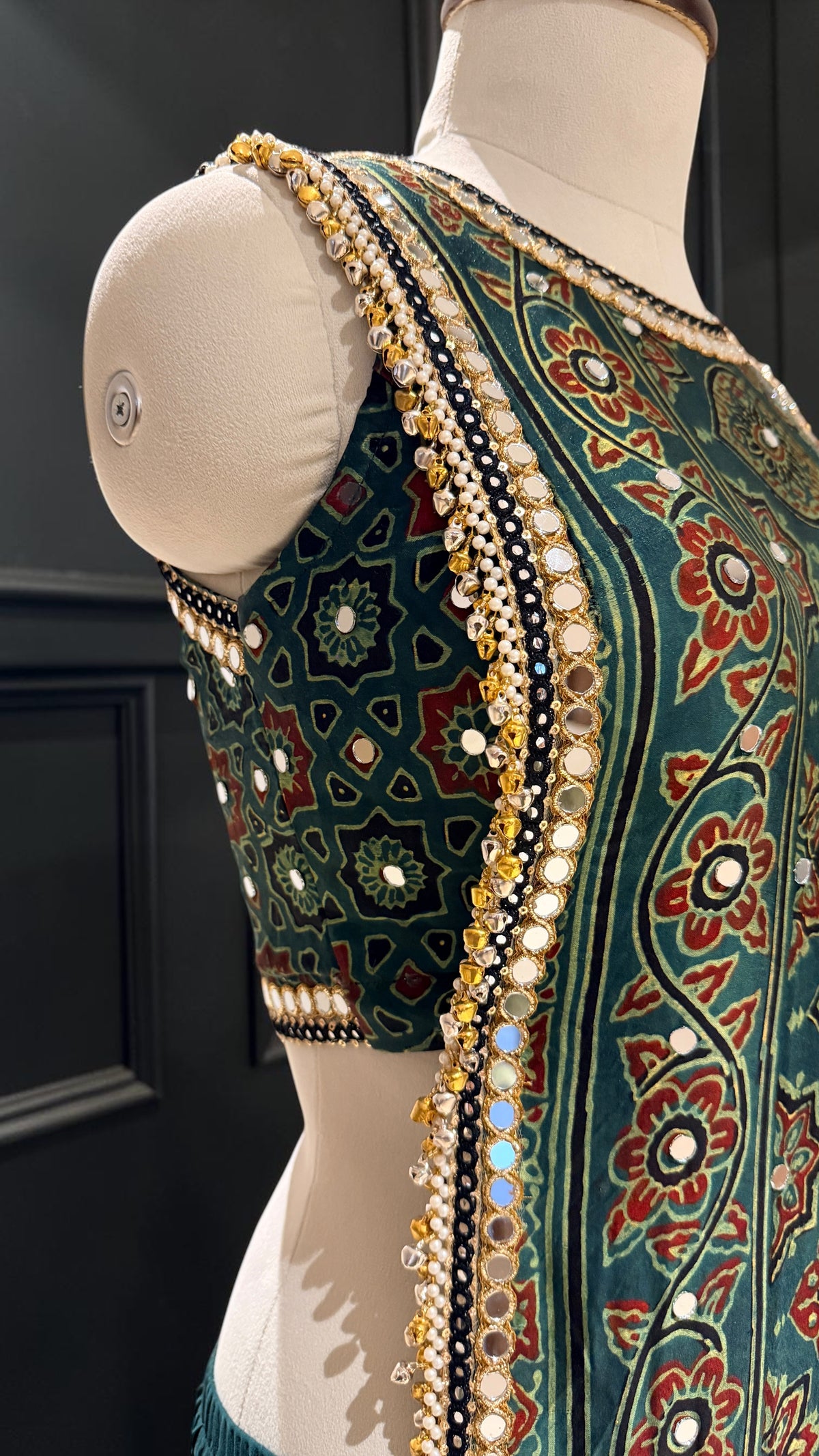 Ajrakh Indo-Western Set