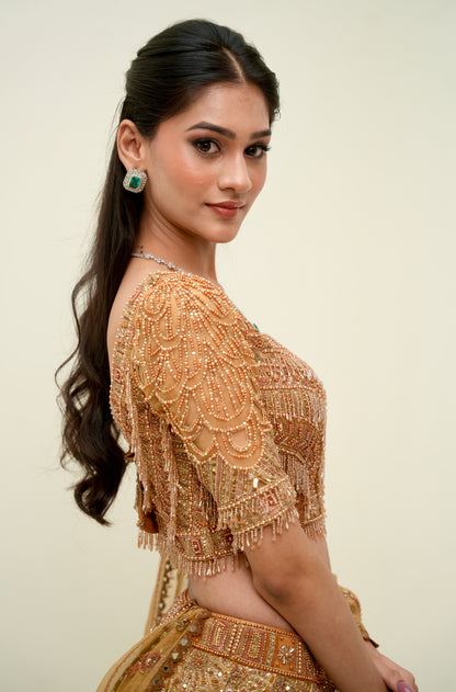 Champagne Fringe Blouse