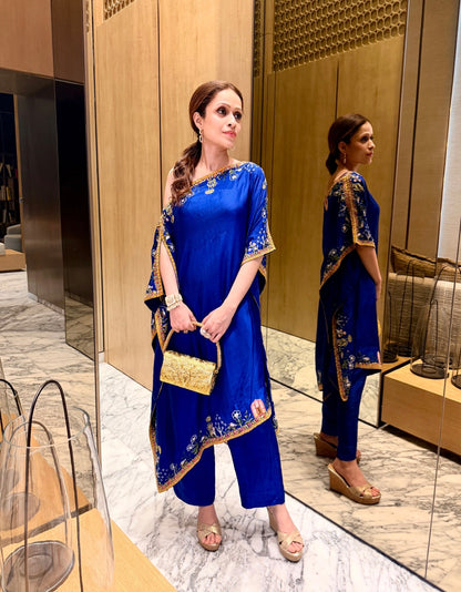 One Shoulder Kaftan Set