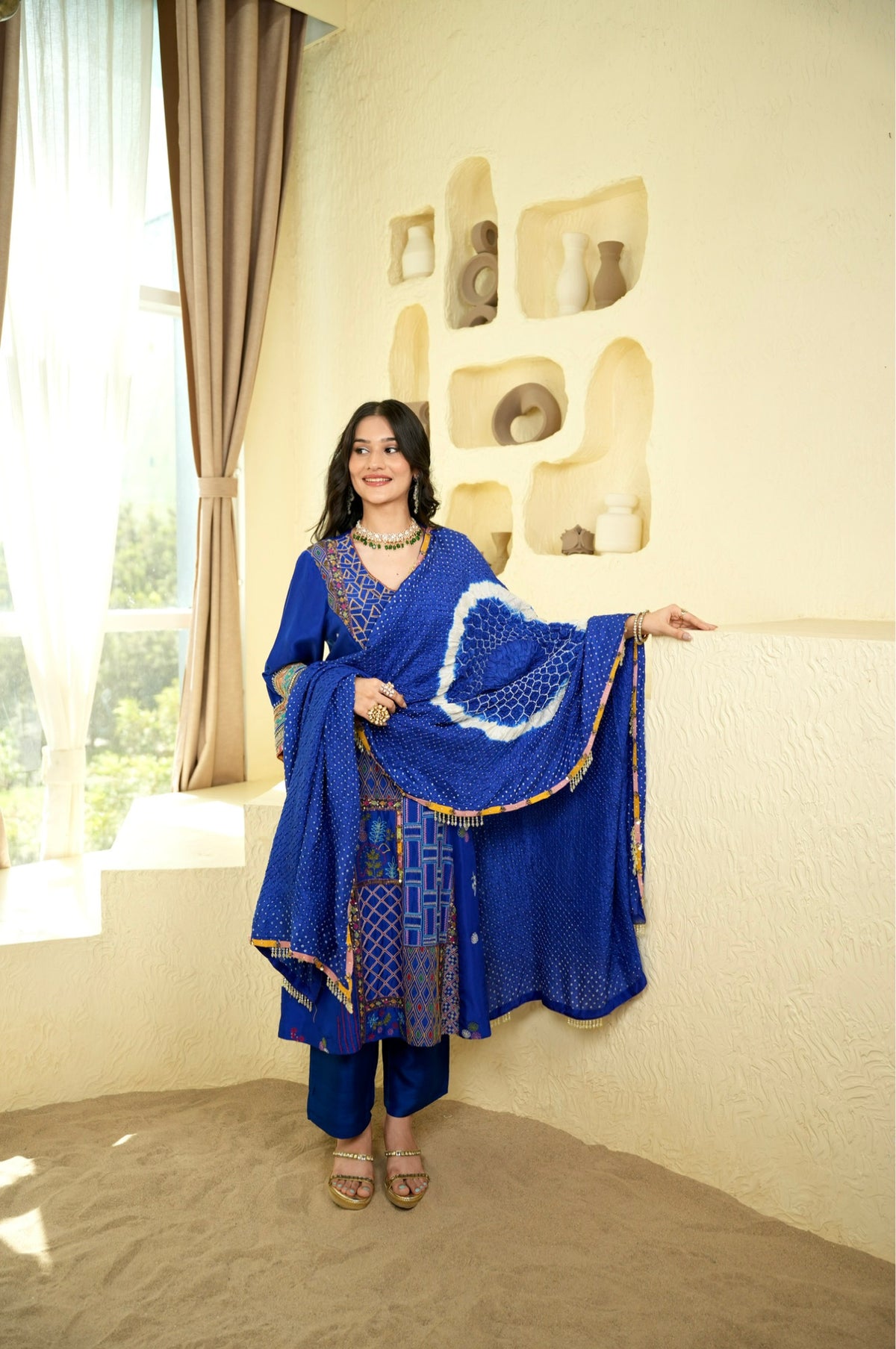 Mehfil Bandhani Dupatta