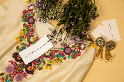 Ivory Floral Trail
