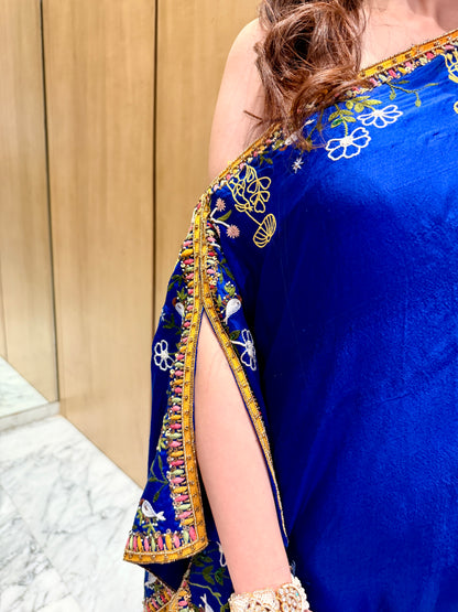 One Shoulder Kaftan Set
