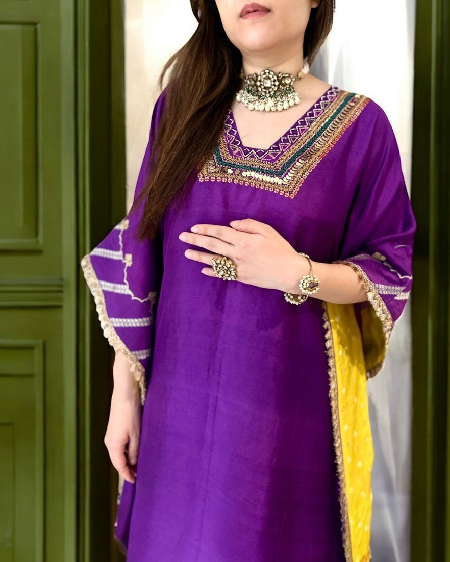 The Purple Hour Kafta Set