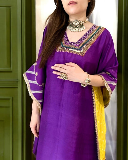 The Purple Hour Kafta Set