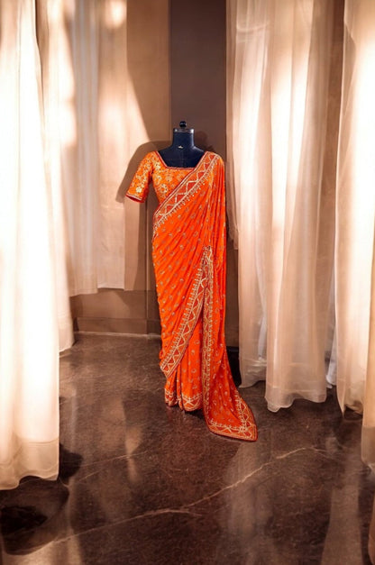 Sunset Saree