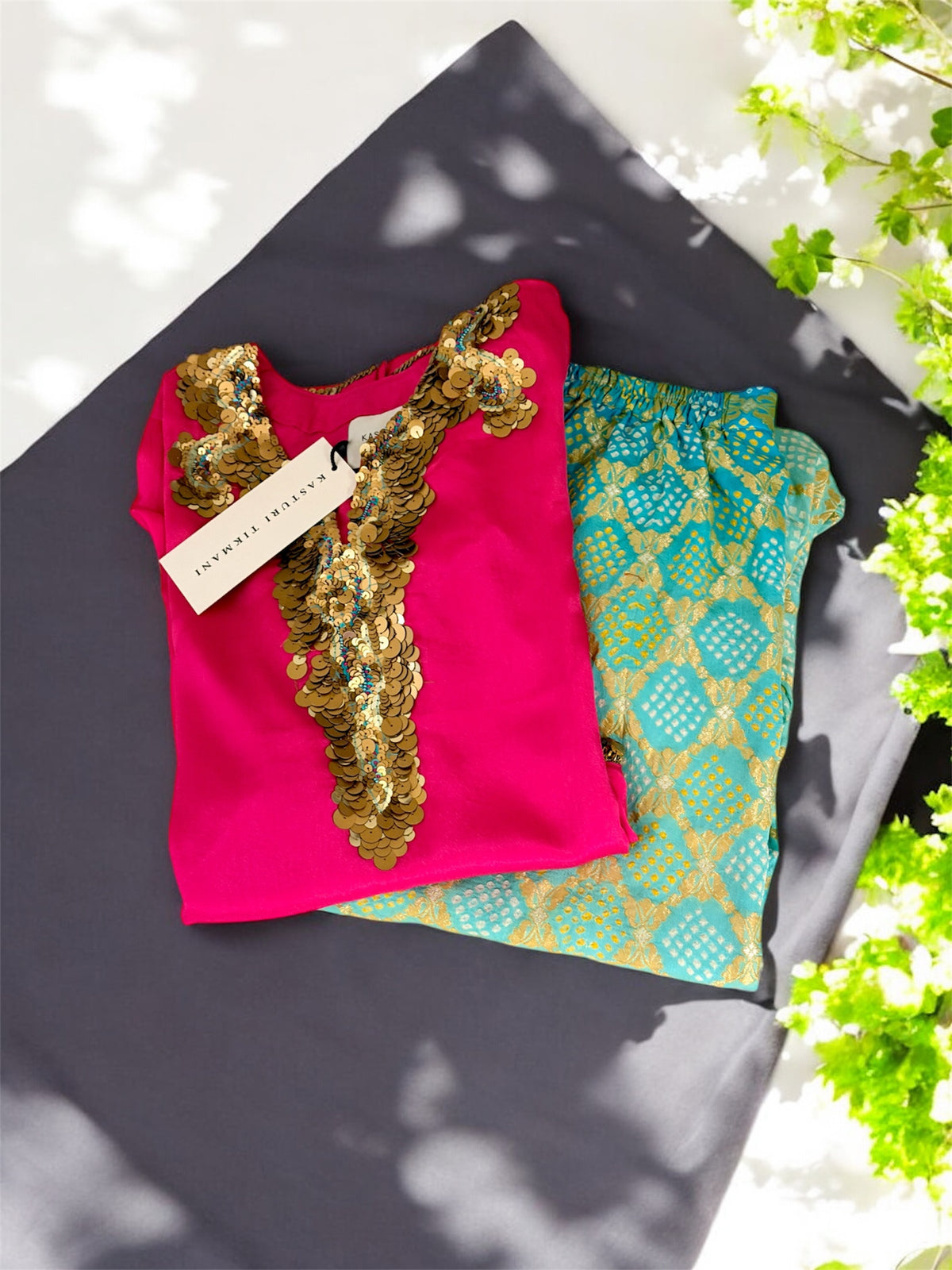Turquoise Rani Set