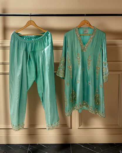 Sea Green Farshi Set