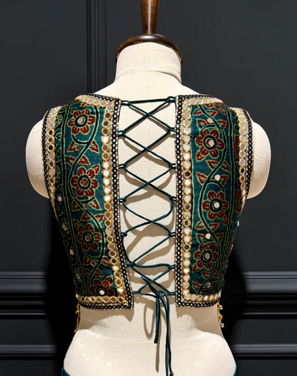 Ajrakh Indo-Western Set