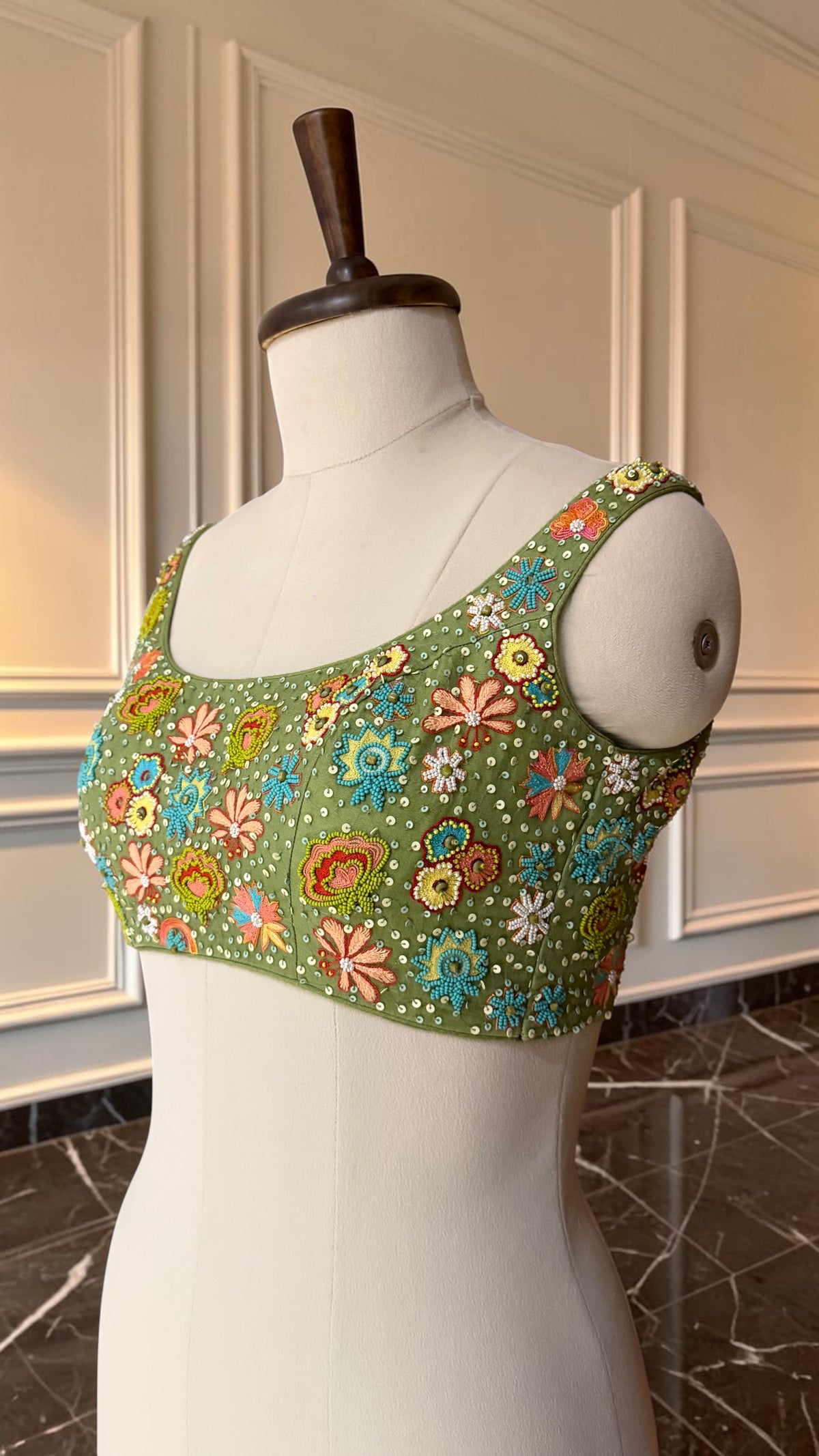 Tara Sage Green Blouse