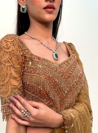 Champagne Fringe Blouse
